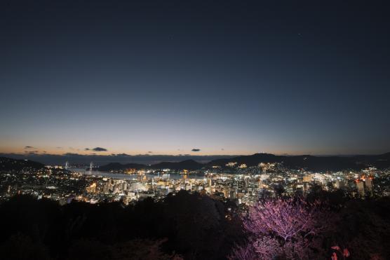 風頭公園(夜景)©NAGASAKI CITY