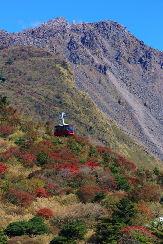 仁田峠の紅葉と雲仙ロープウェイ1