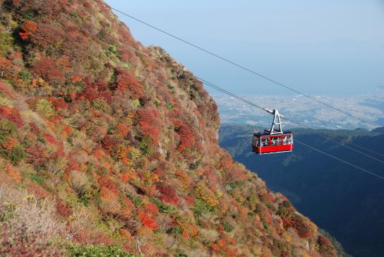 仁田峠の紅葉と雲仙ロープウェイ3
