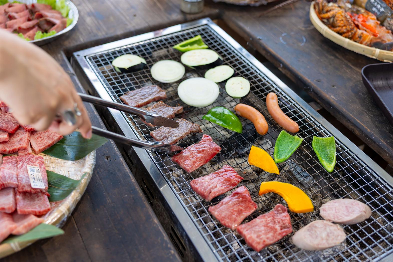 青空の下で味わう五島牛-0