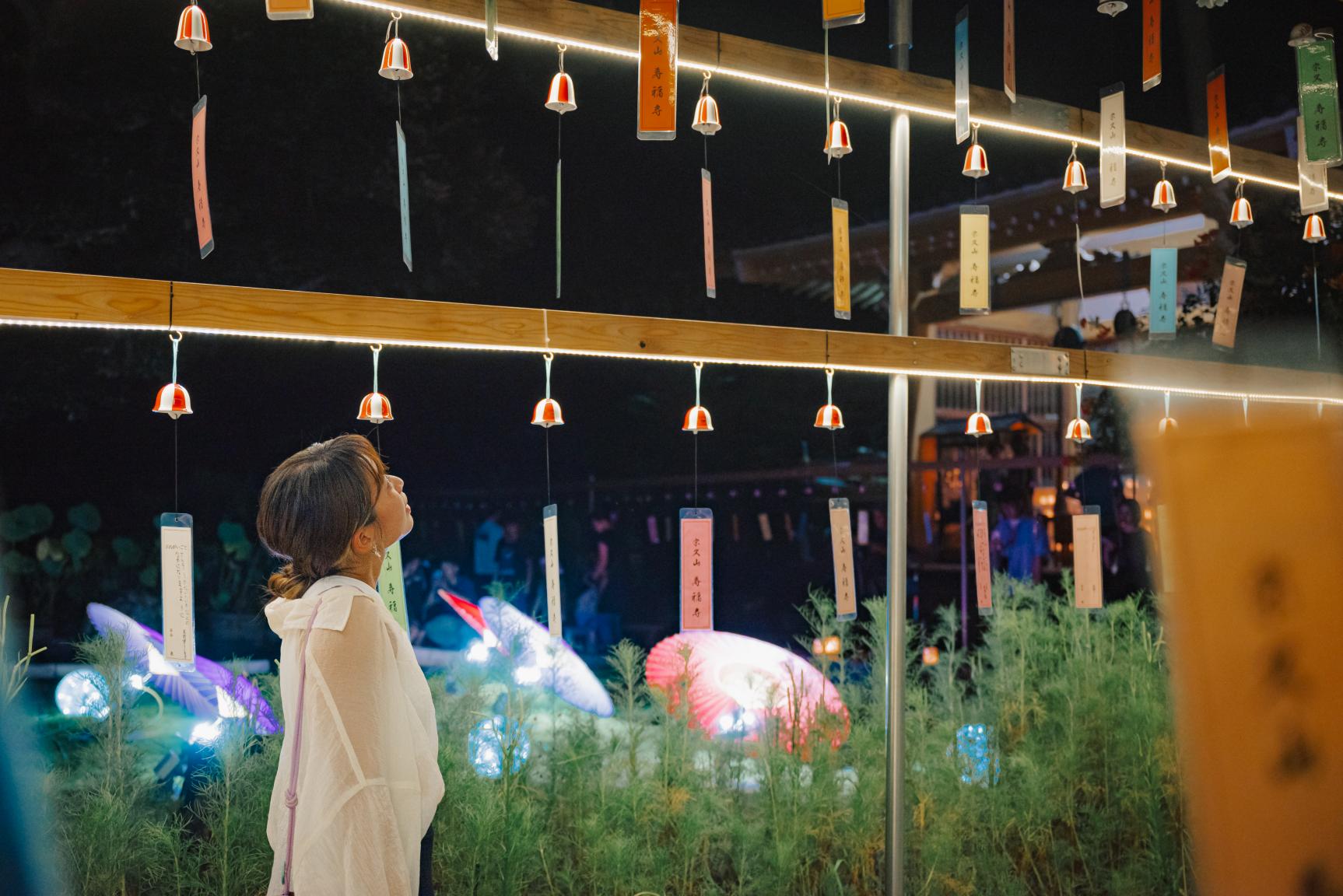 おすすめ撮影スポット！寿福寺の「和傘タワー」と「花手水」-3