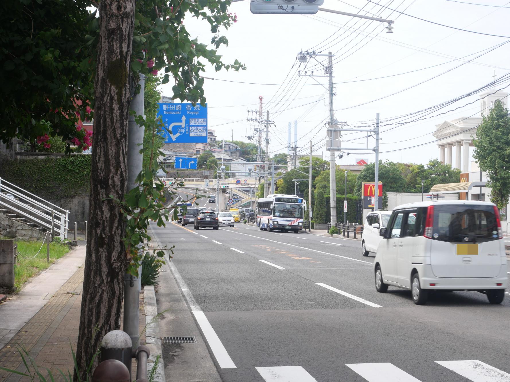 野母崎サイクリングロードに入るまで-1
