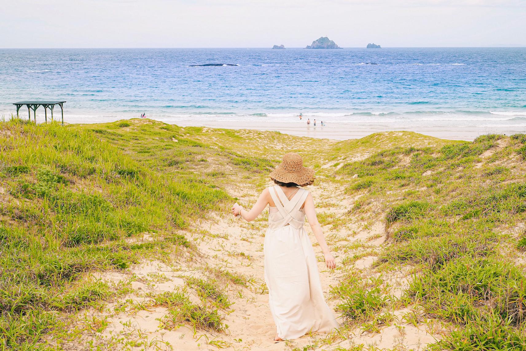 宇久島一番の目玉「大浜海水浴場」！コバルトブルーの絶景にひとめぼれ♡-1