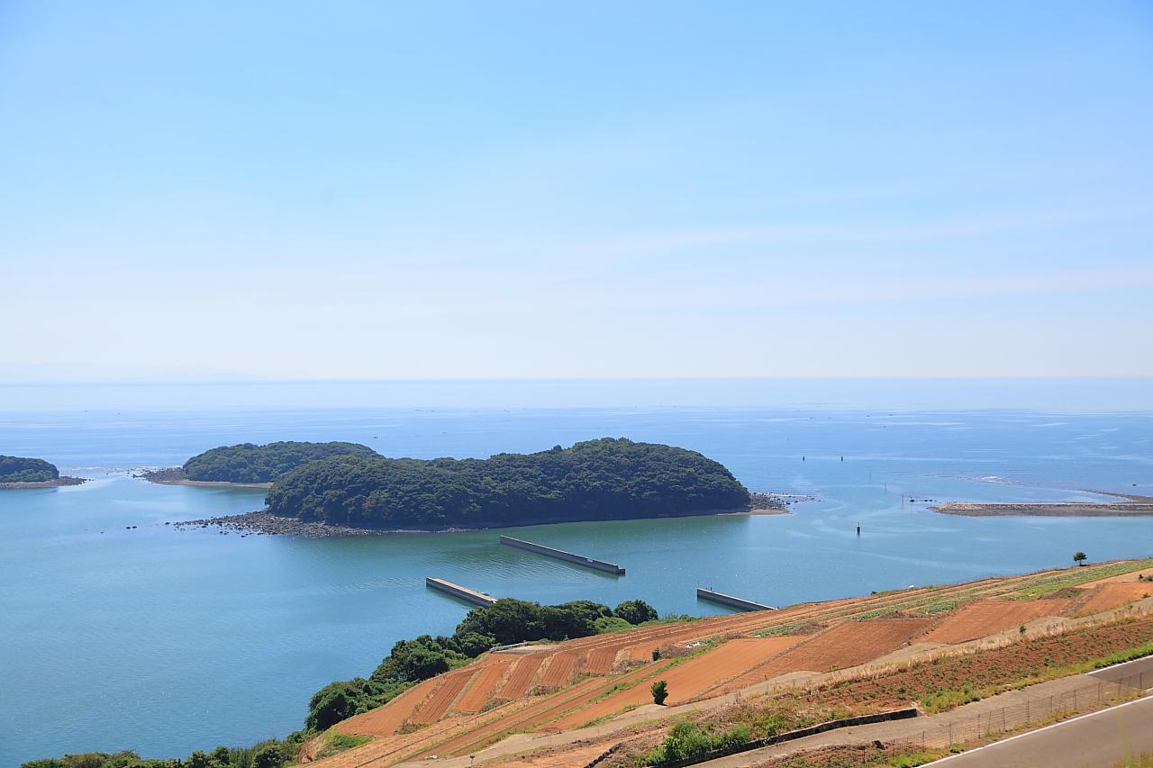 「長崎県のだんだん畑十選」認定の地…飯盛じゃがいも畑の景観-0