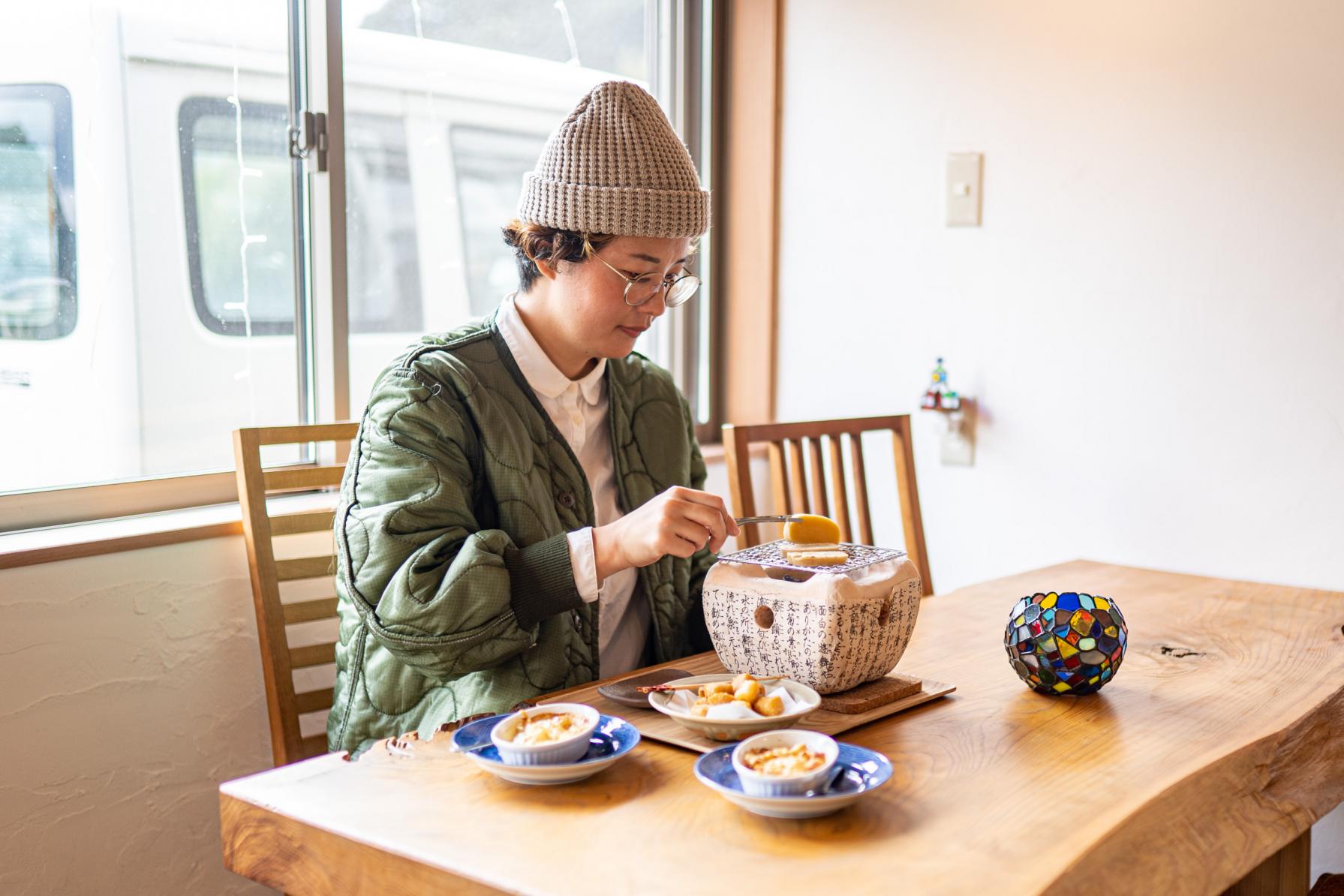 出津農楽舎のカフェでかんころ餅食べ比べ！-0