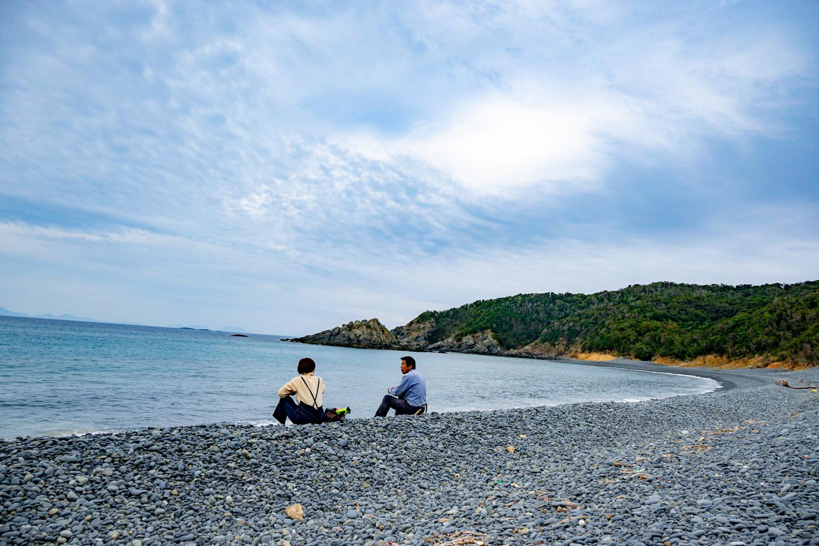 16:00　パノラマビューを求めて「碁石ヶ浜」へ!!-0