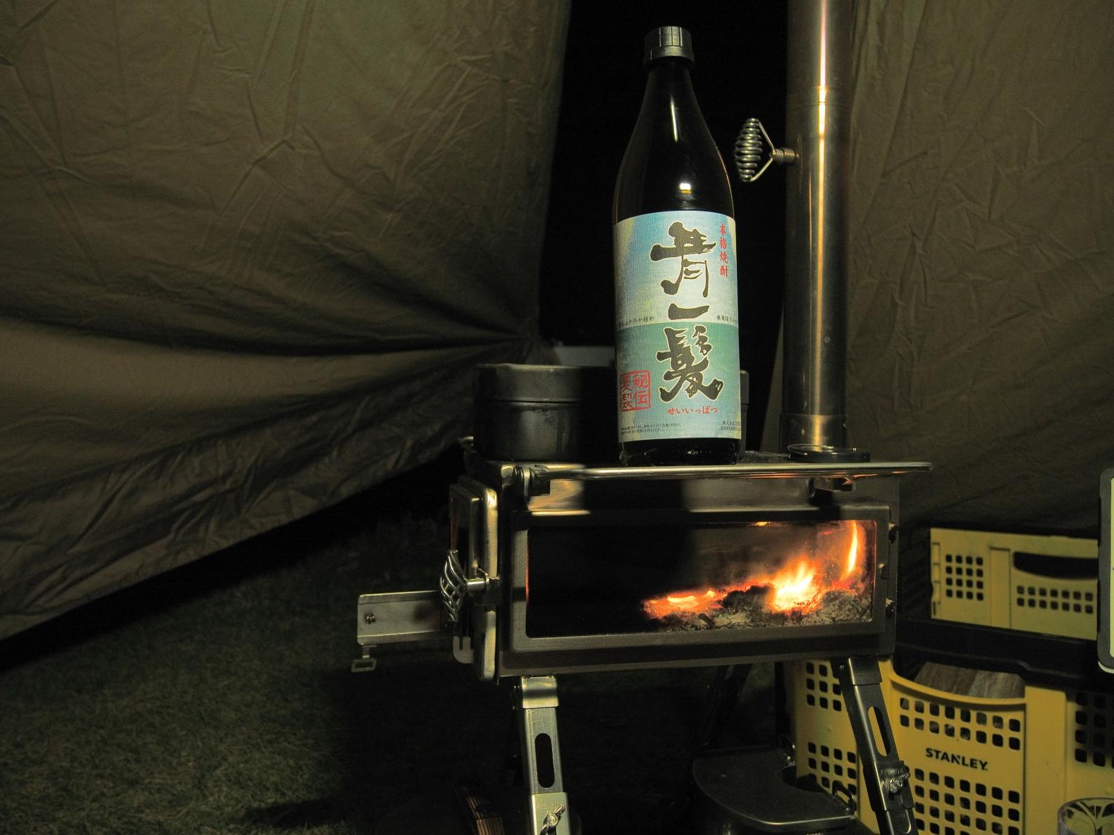 お供のお酒は「青一髪」-0