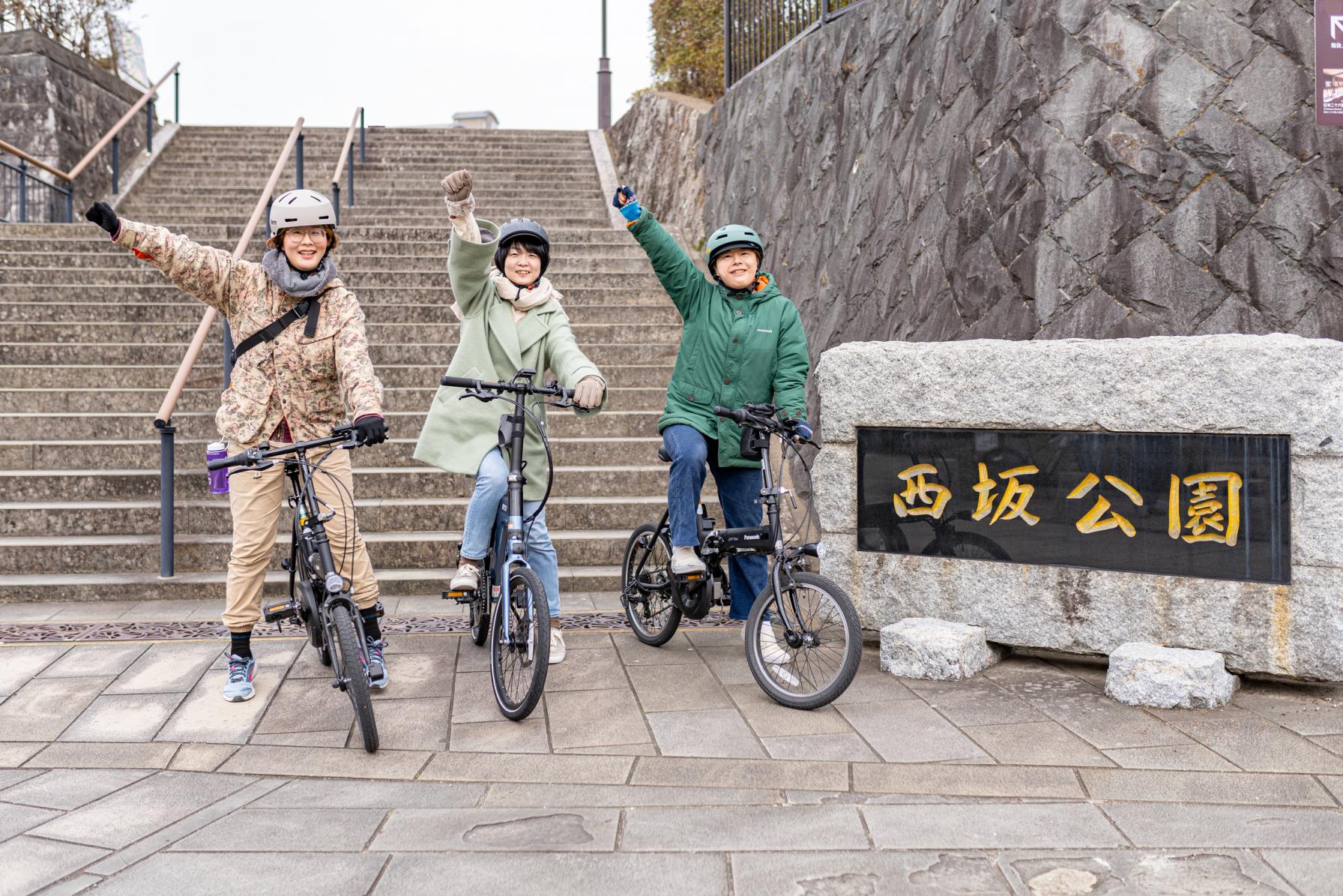 西坂公園でしっかりストレッチ&手信号の確認！-2