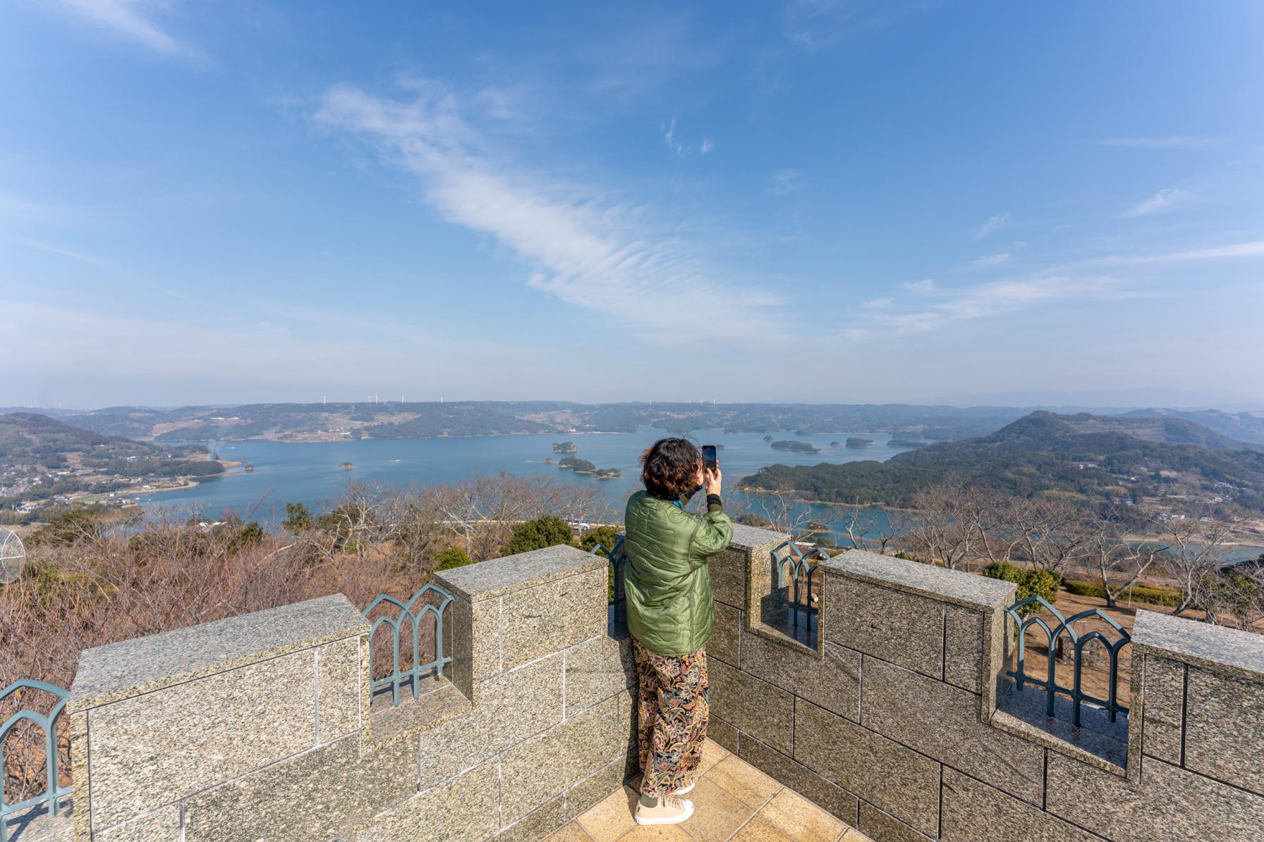 ユニークな展望台「大山展望台」で写真撮影〜♪-3