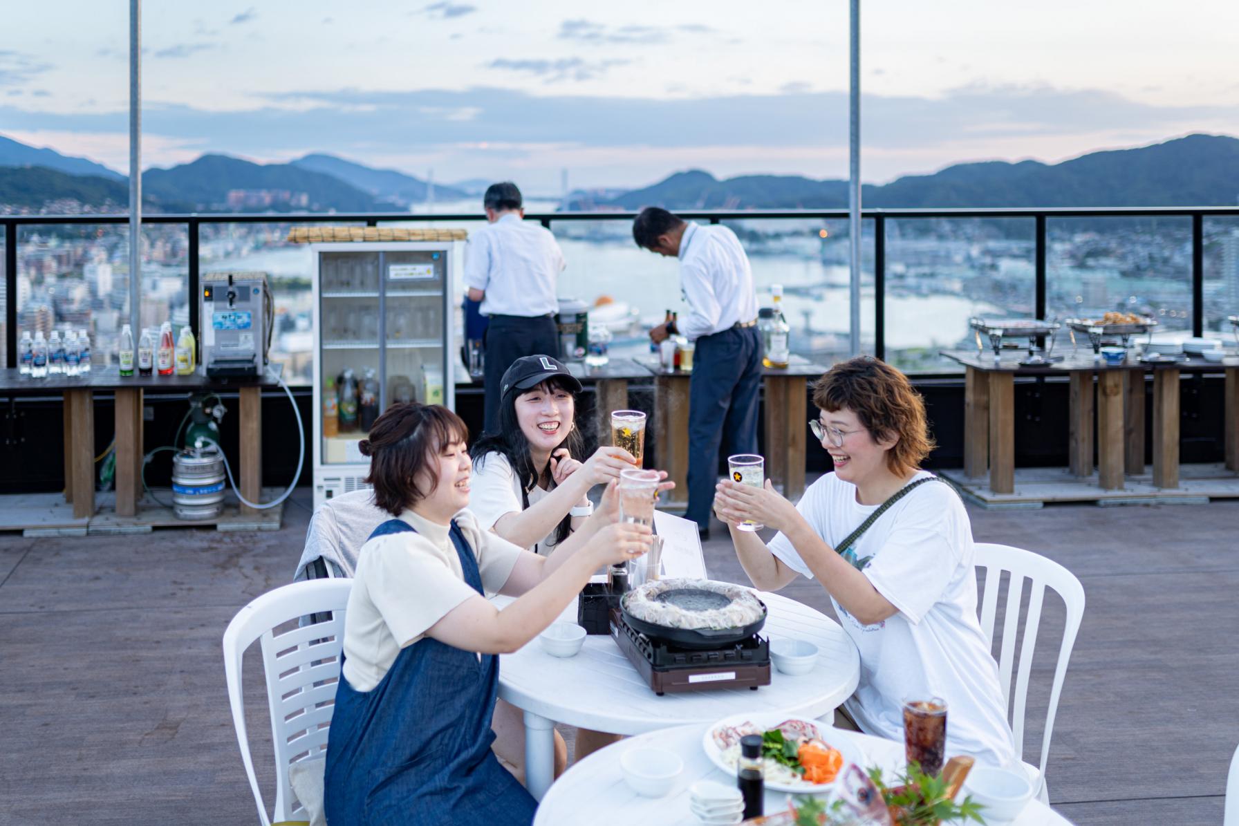 ホテル長崎からの夜景を楽しみたいなら「ビアガーデン」がおすすめ！-0
