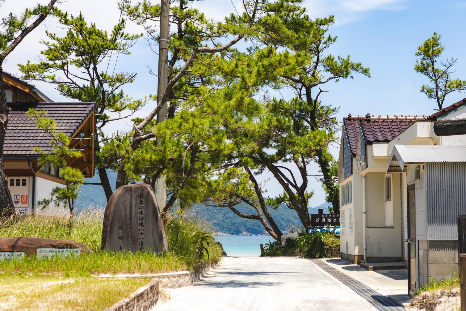 日本の快水浴場百選に選ばれた新上五島町の代表的な海-0