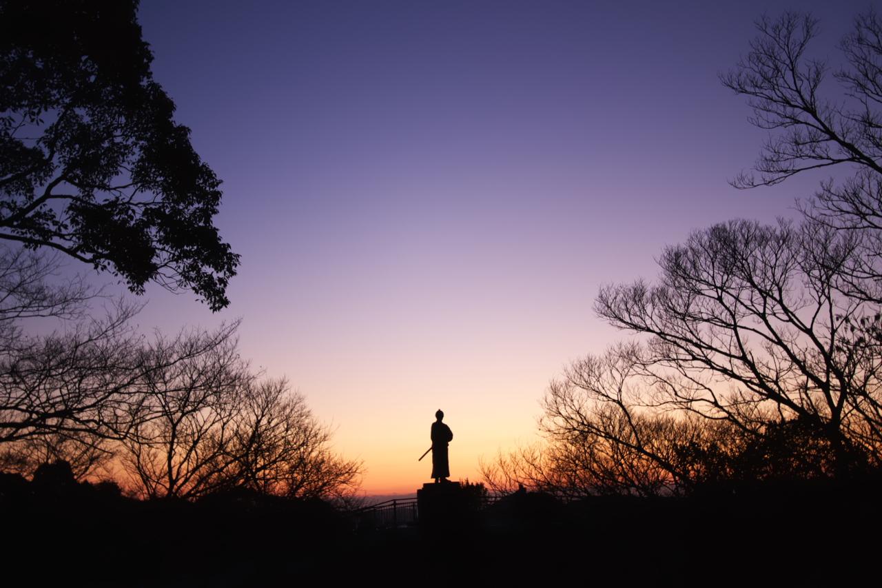 風頭公園は夕陽スポットとしても有名です-0