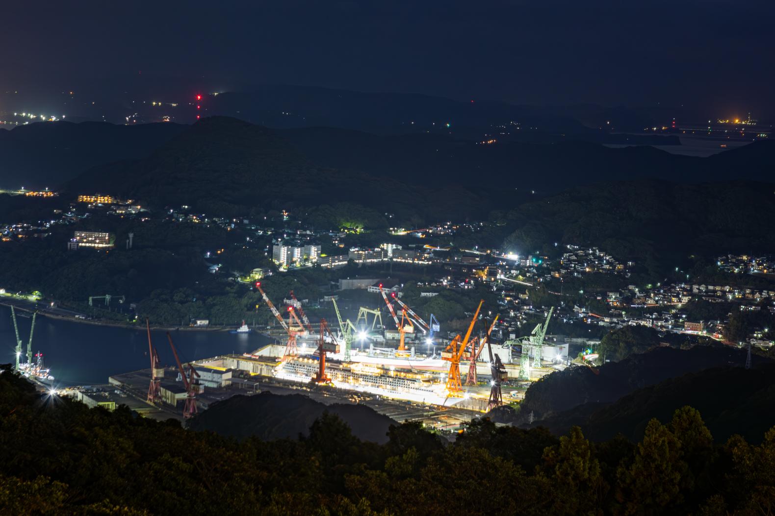 日本夜景遺産に認定された佐世保の夜景-4