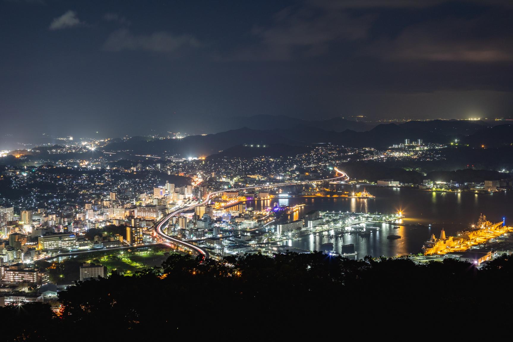 日本夜景遺産に認定された佐世保の夜景-3