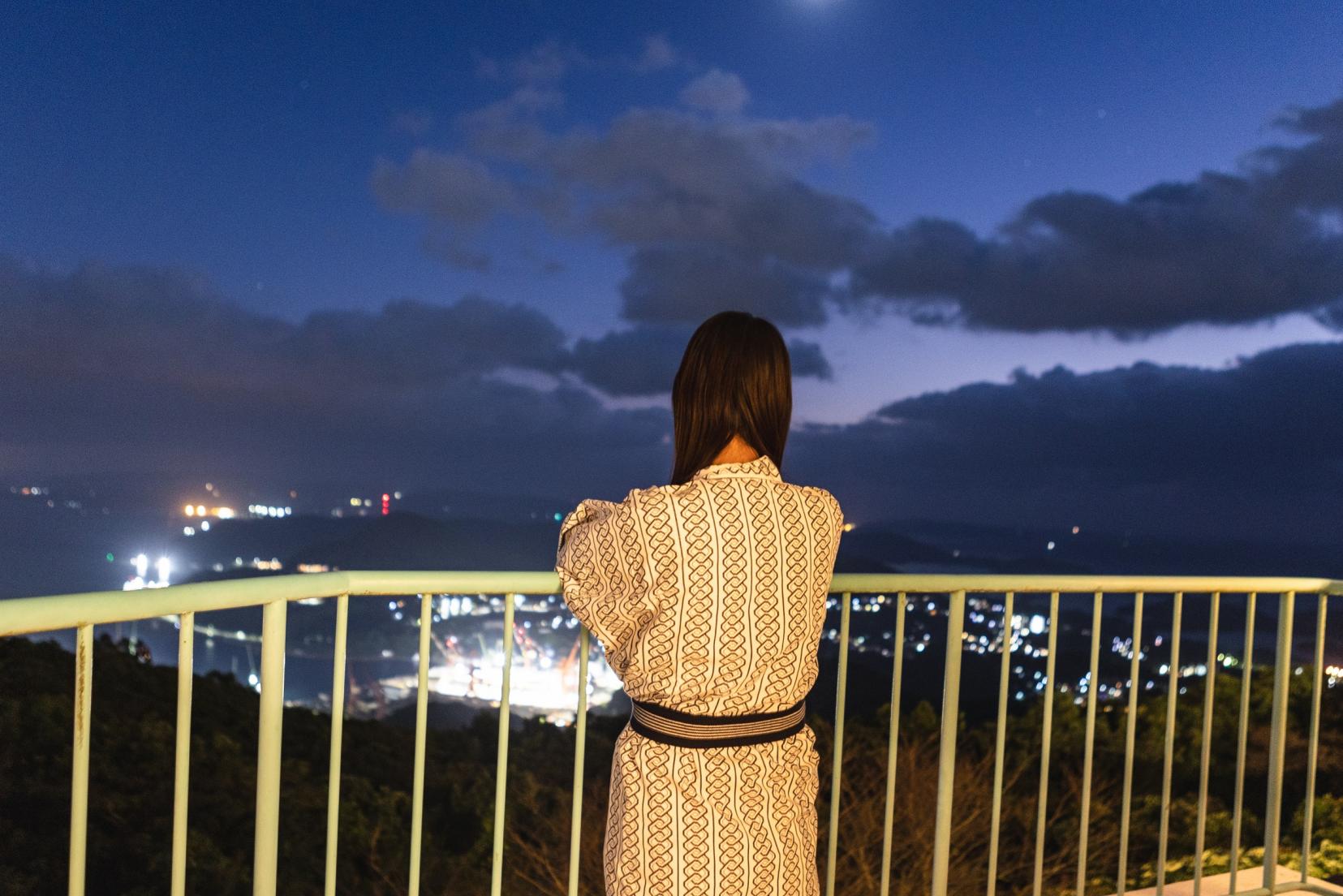 日本夜景遺産に認定された佐世保の夜景-1