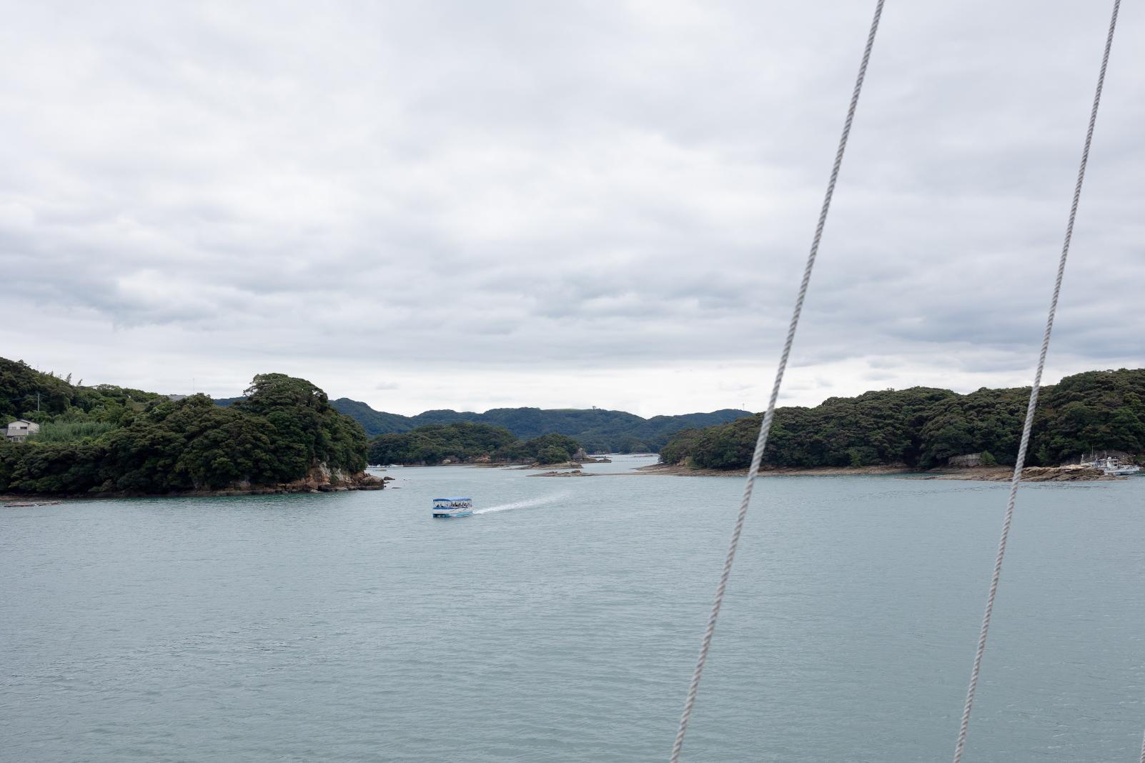 九十九島遊覧船パールクィーンで湾を一望♪-4