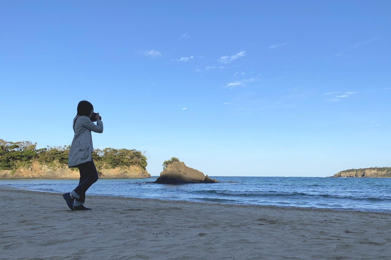 近くには天然白砂の海水浴場　【三宇田（みうだ）浜海水浴場】-0