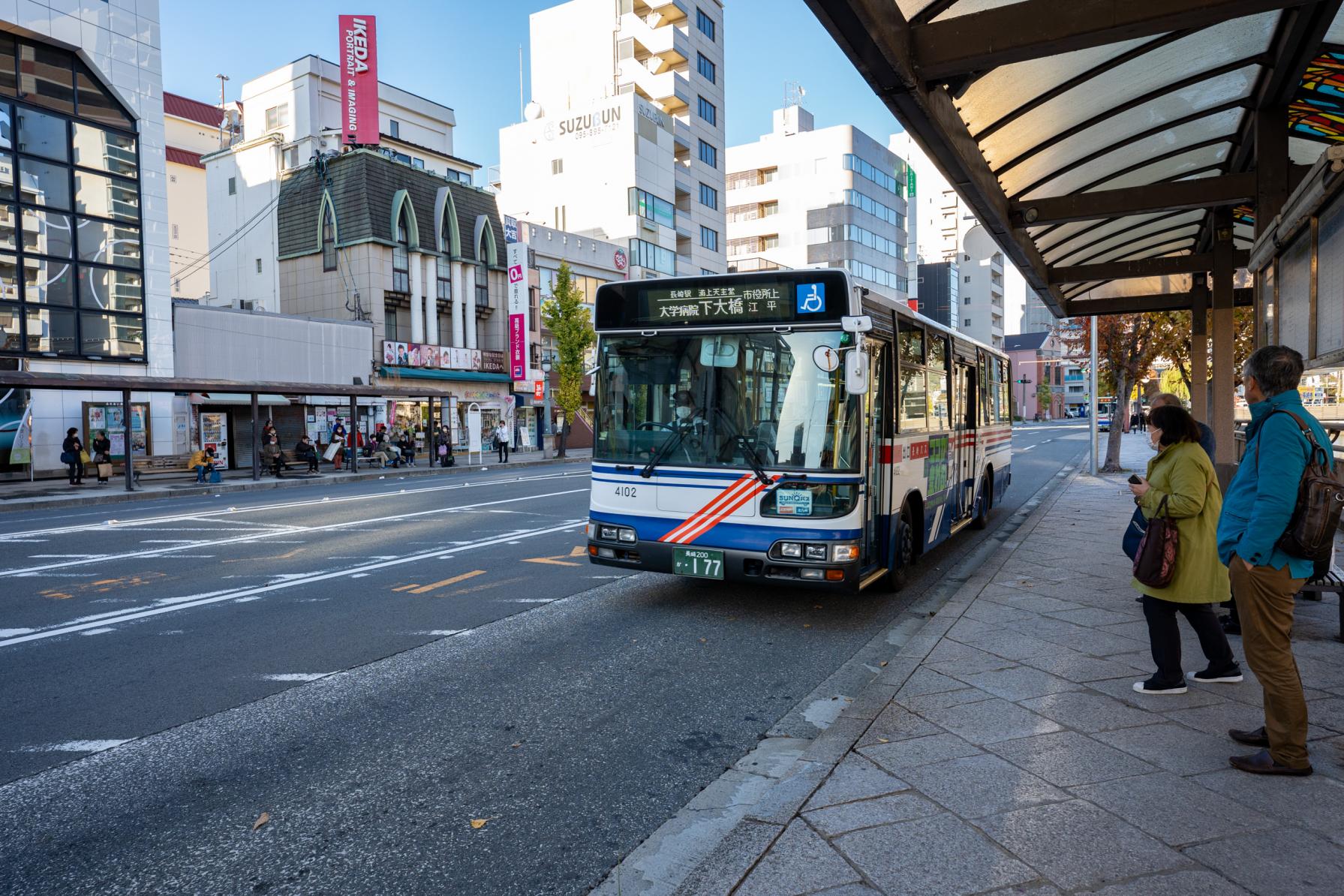 【レベル★★★ 上級者向け】下大橋（江平経由）のバスに中央橋から乗車！-0