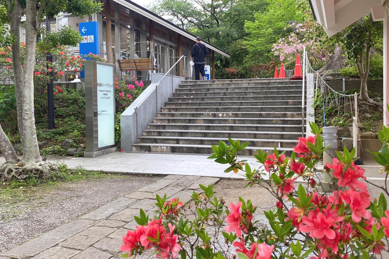 稲佐山へのアクセス①　ロープウェイ　【淵神社駅～稲佐岳駅】-0