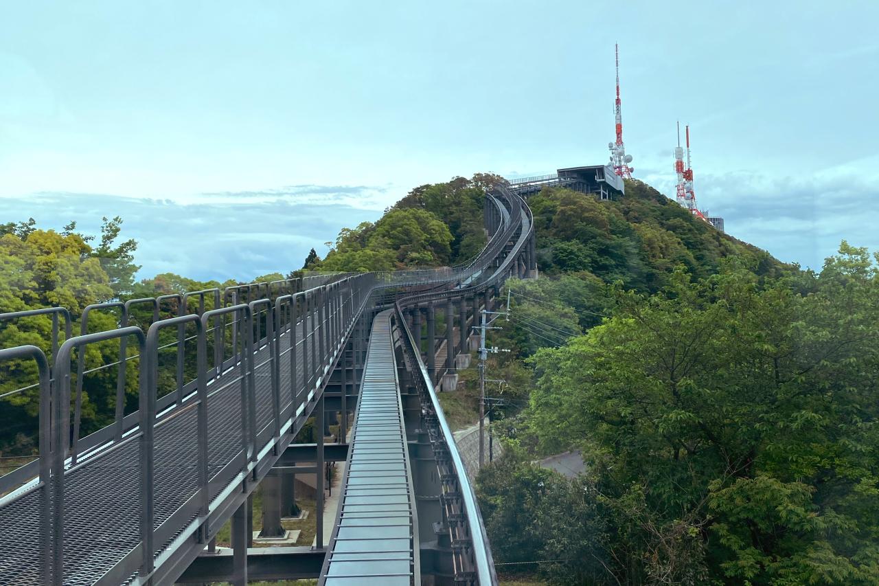 稲佐山へのアクセス②　スロープカー　【中腹駅～山頂駅】-4