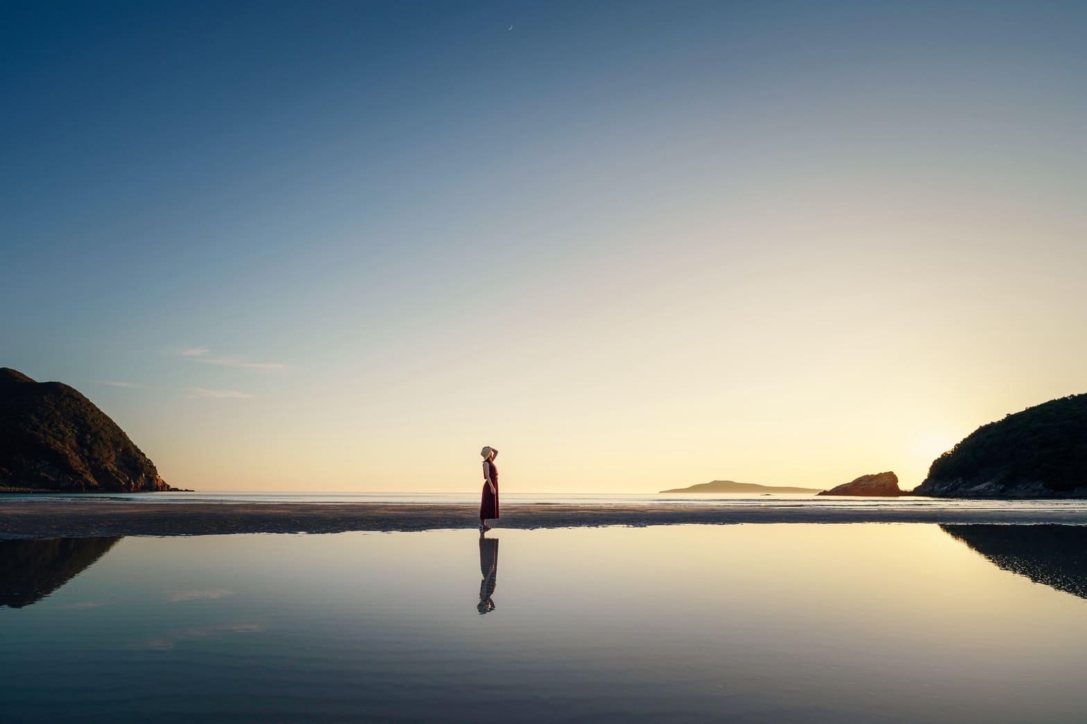 遠浅の海が映し出す、絶景のリフレクション-0