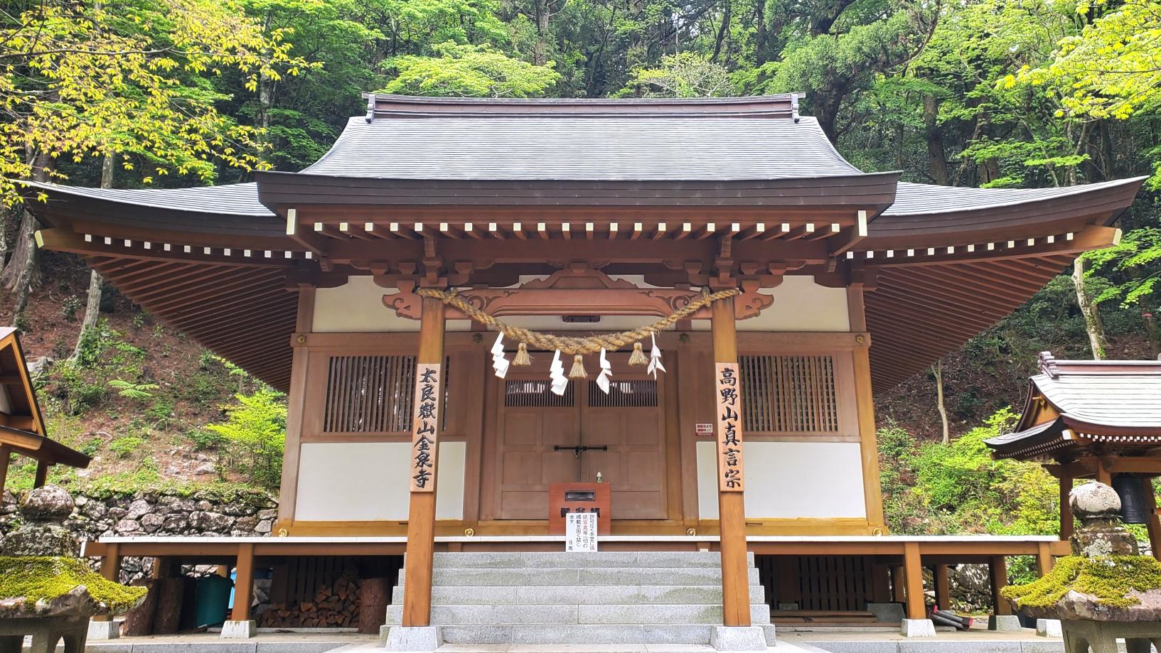 修験道の始まりといわれる「金泉寺」に到着！-0