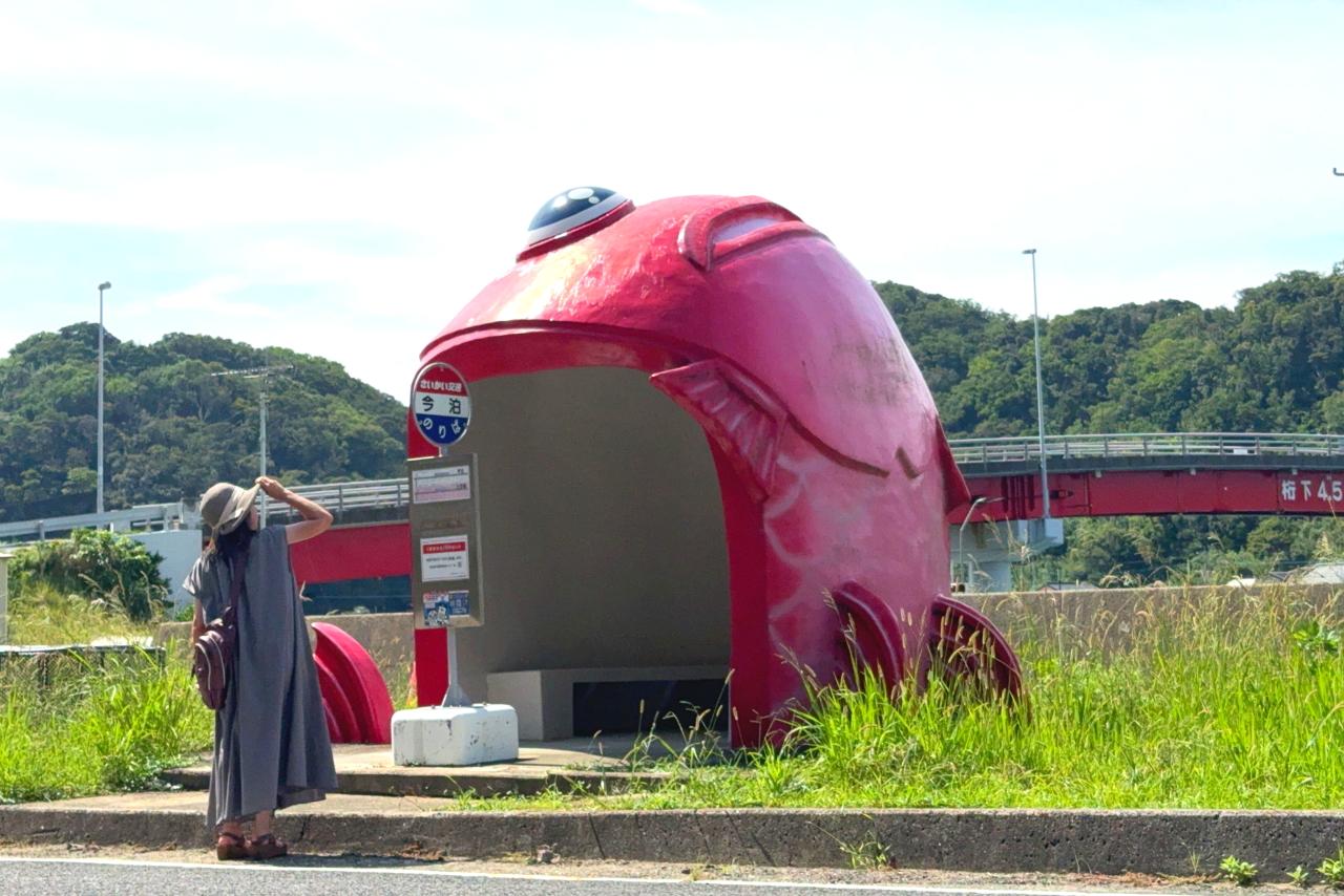 【今泊（こんどまり）バス停】　北緯33度線展望台方面を目指そう！-0