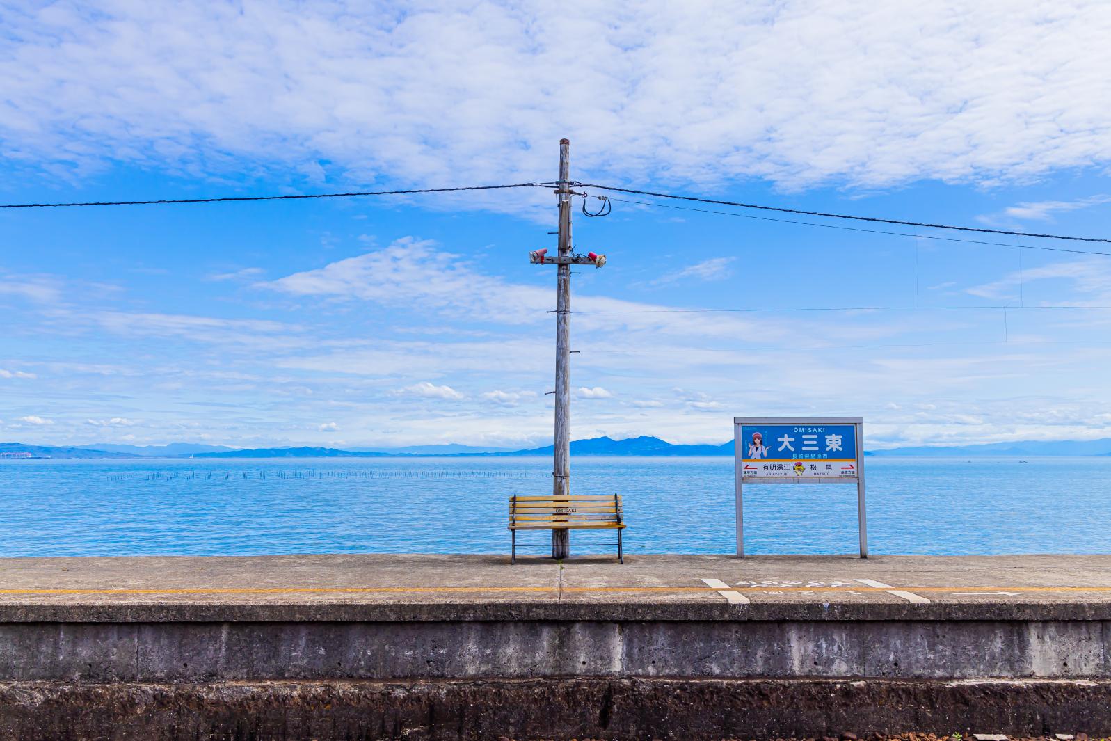 マクドナルドの新CM ロケ地は長崎県!! 島原鉄道 大三東駅&JR長崎本線 東園駅付近-1