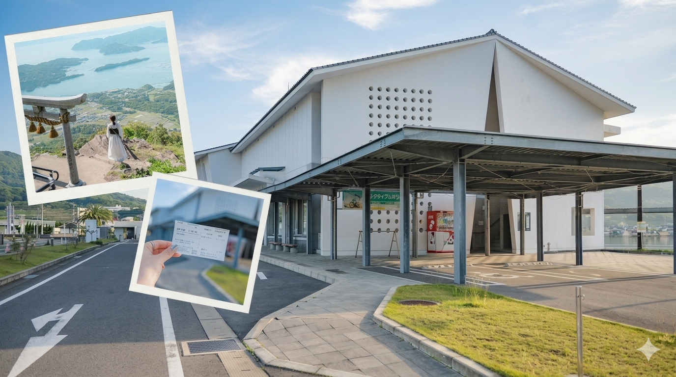 【長崎から30分の船旅】口之津からカーフェリーで天草へ！話題の倉岳神社を目指すドライブ旅-1
