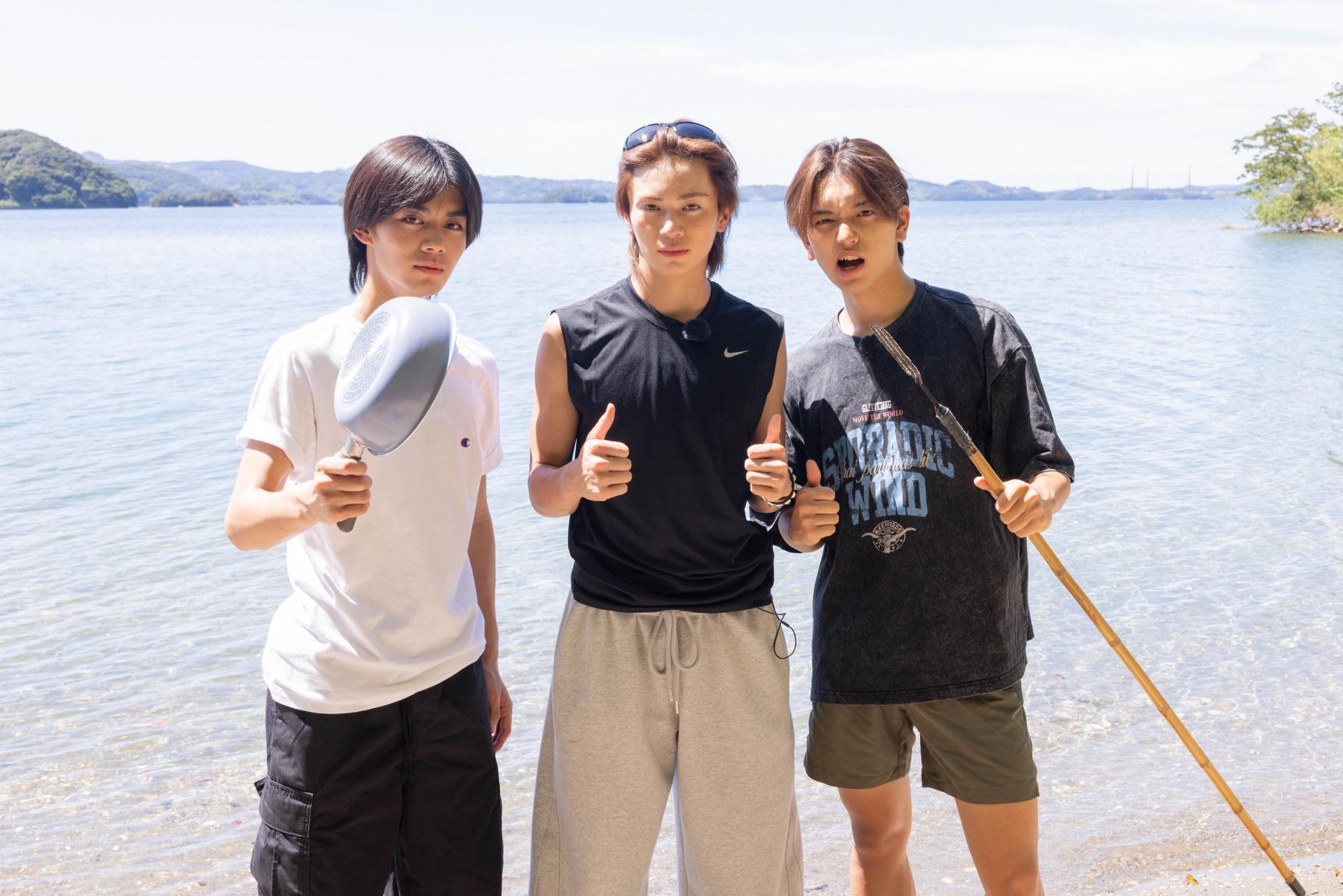 【長崎ロケ番組】ABEMA「すーぱーのびしろたいむ by 今日、好きになりました。」の撮影が、 長崎県西海市の無人島"田島"で行われました。-2