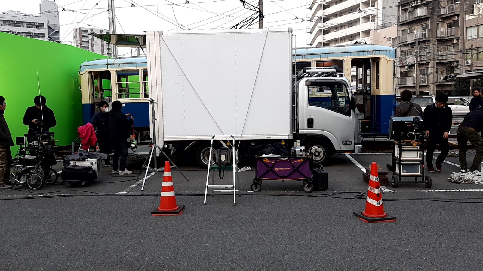 路面電車（浦上車庫内）-1