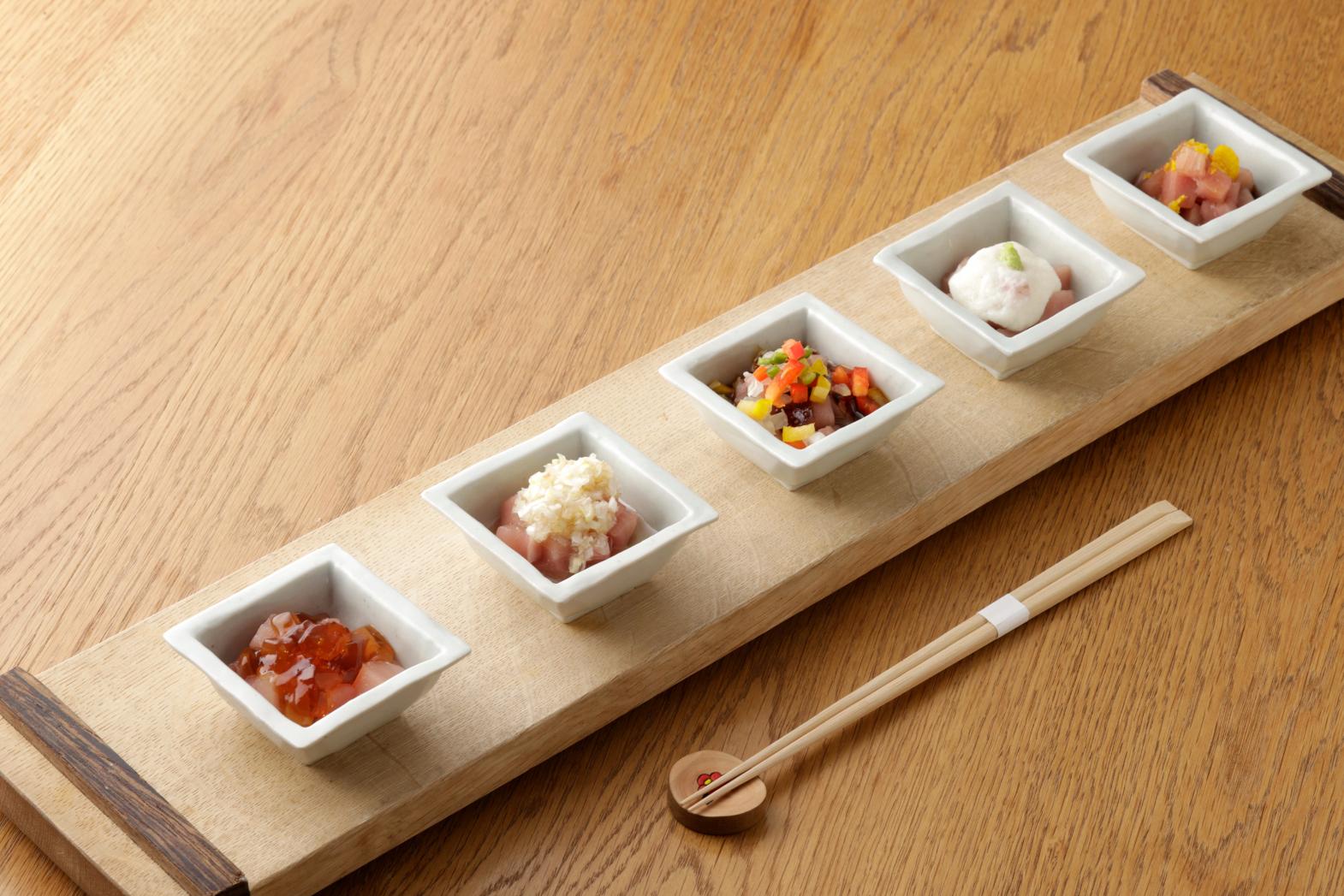 すべて中トロ！創作刺身5皿盛り-1