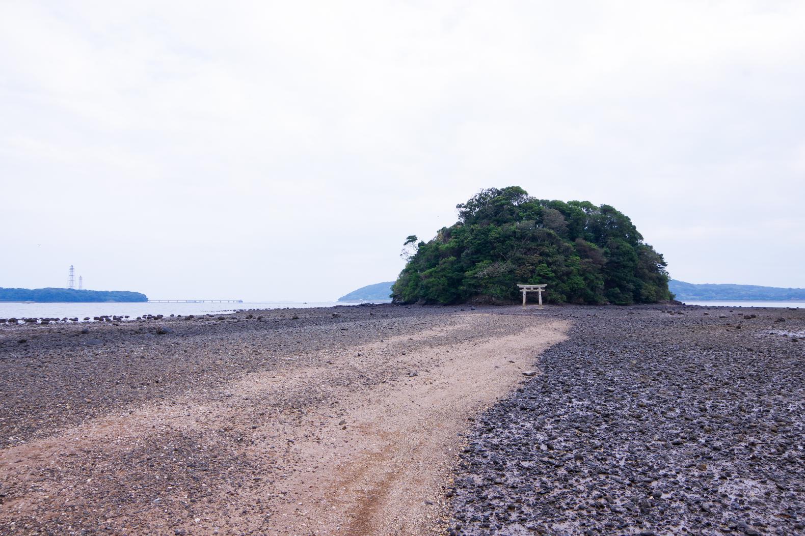 參拜道路從海中浮現的「小島神社」-3