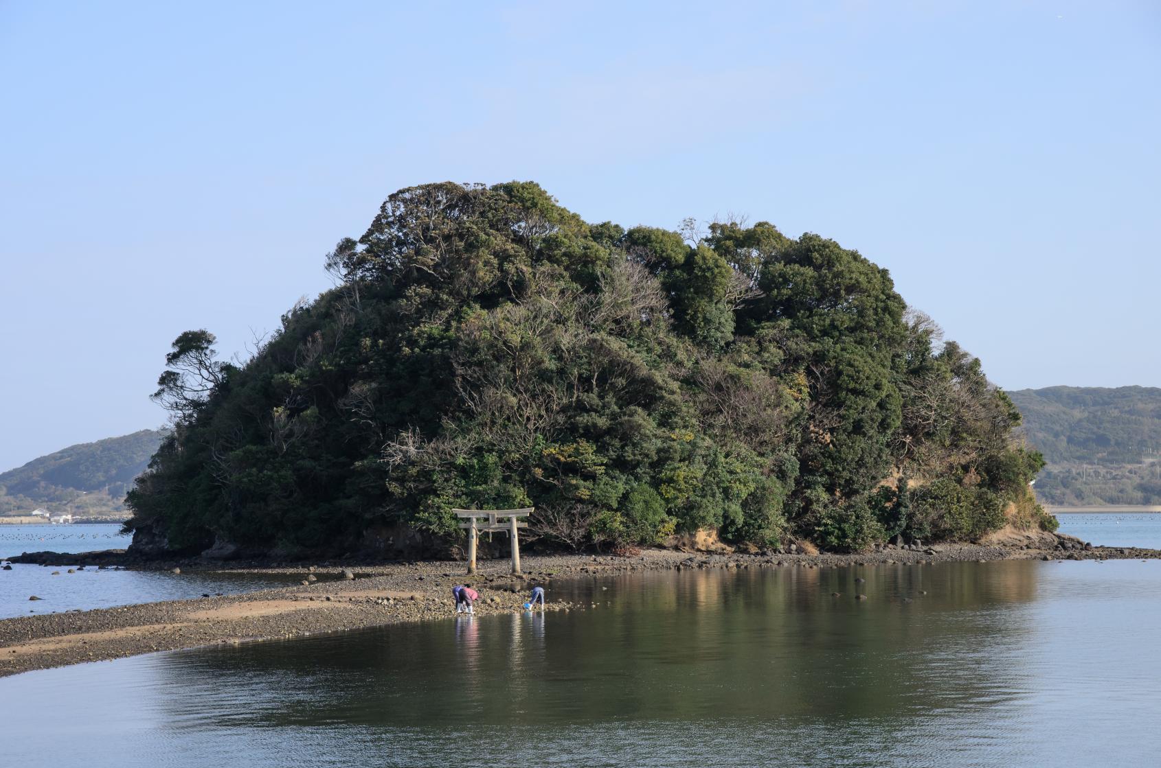 參拜道路從海中浮現的「小島神社」-1