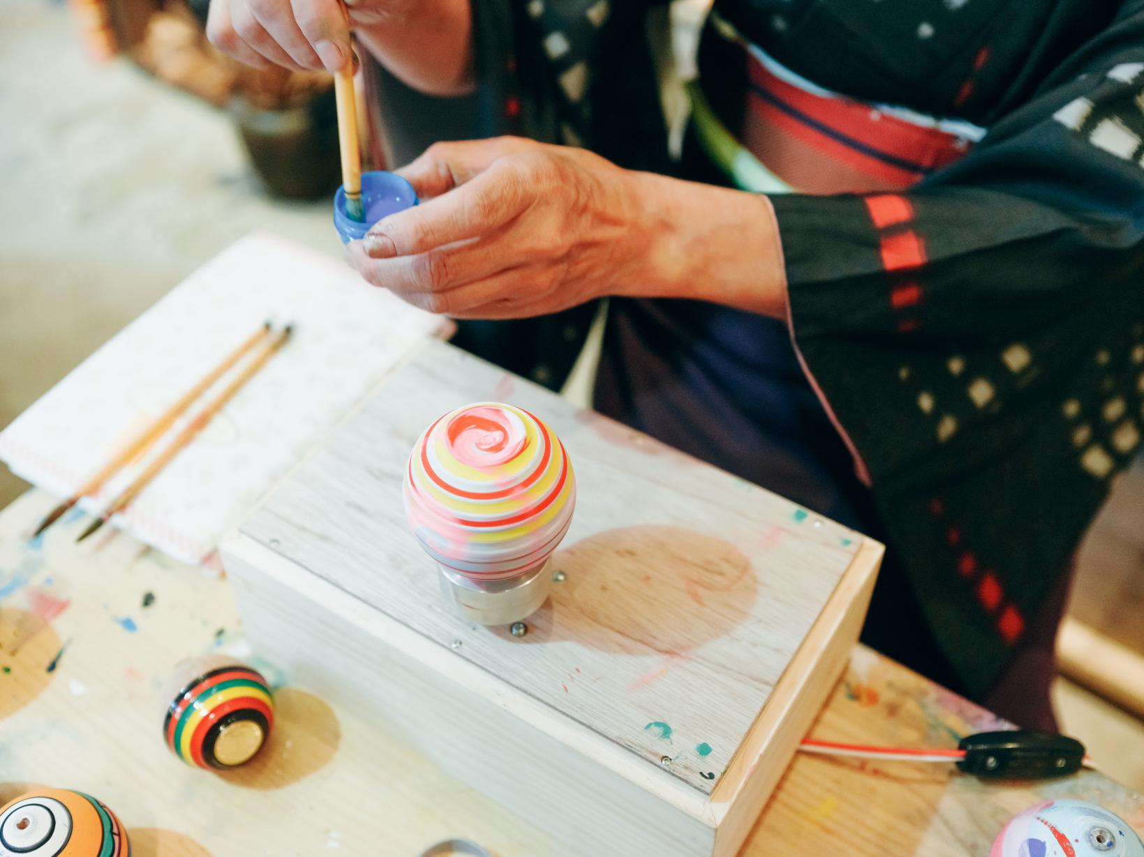 Paint Your Own Sasebo Koma (Spinning Top) at Sasebo Koma Honpo-2