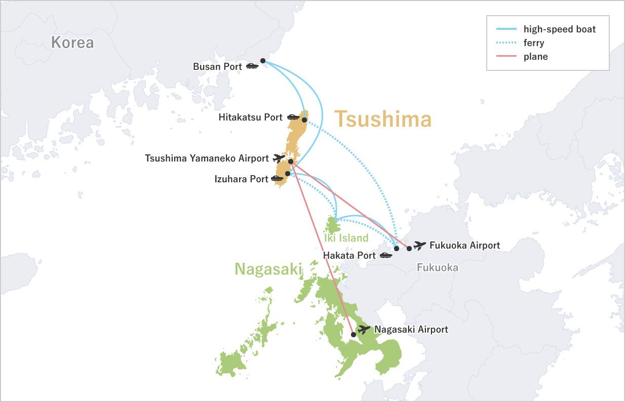 How to get there and how to get around? Accessing Tsushima and maps of the island.-0