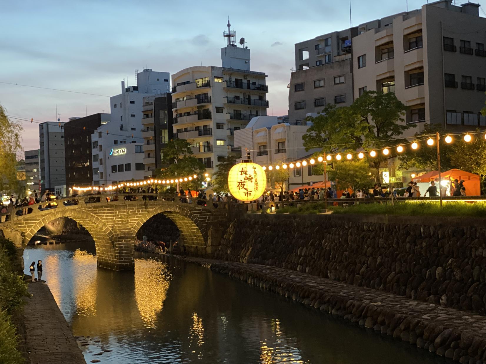 中島川夏季風情～長崎夜市（8月上旬和下旬的週六、週日）-0