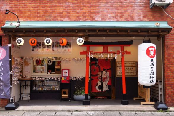 Tail-curved cat in Nagasaki-1