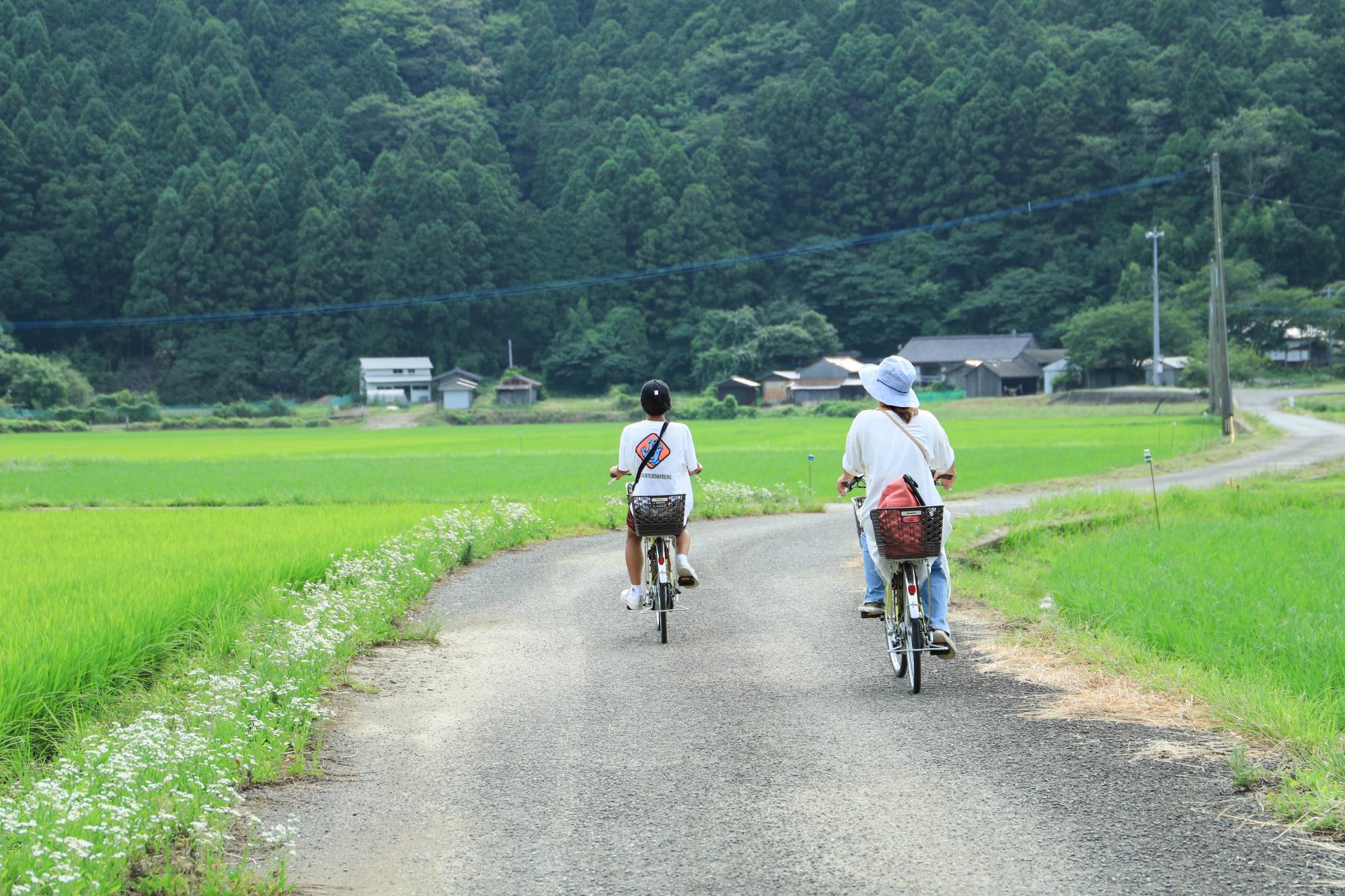 広大な佐護平野を電動アシスト自転車で楽々サイクリング♪-1