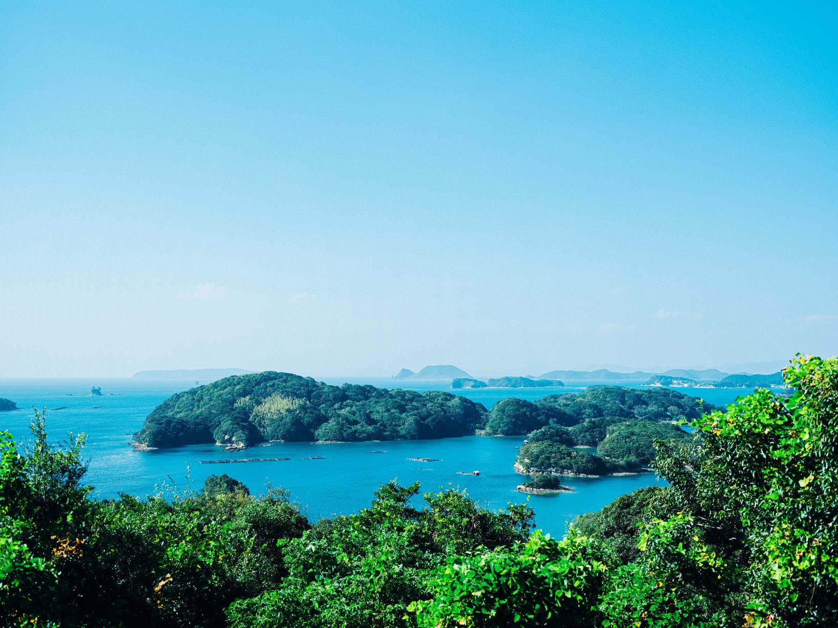 Taxi Plan : A superb view of Sasebo! Enjoy the Kujukushima Islands from the Funakoshi Observatory and at the Kujukushima Pearl Sea Resort course-1