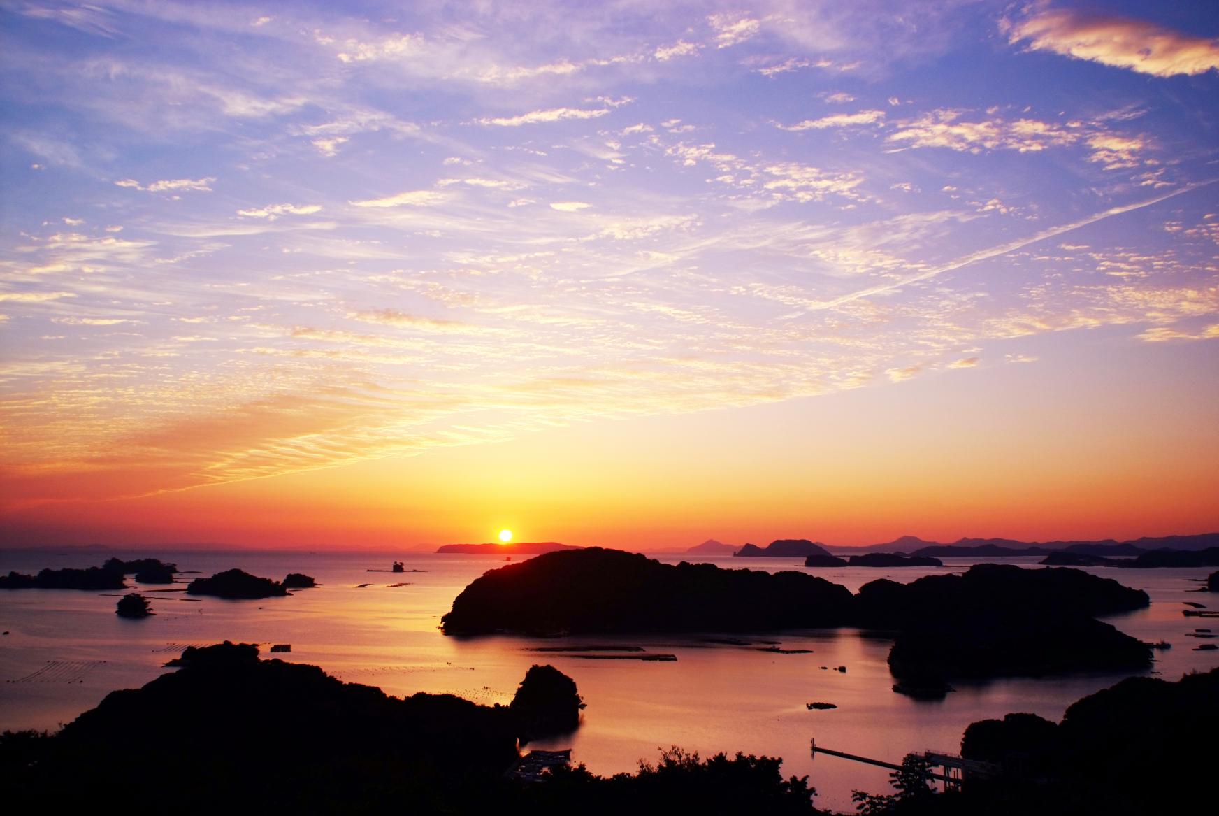 Taxi Plan : A superb view of Sasebo! Enjoy the Kujukushima Islands from the Funakoshi Observatory and at the Kujukushima Pearl Sea Resort course-0