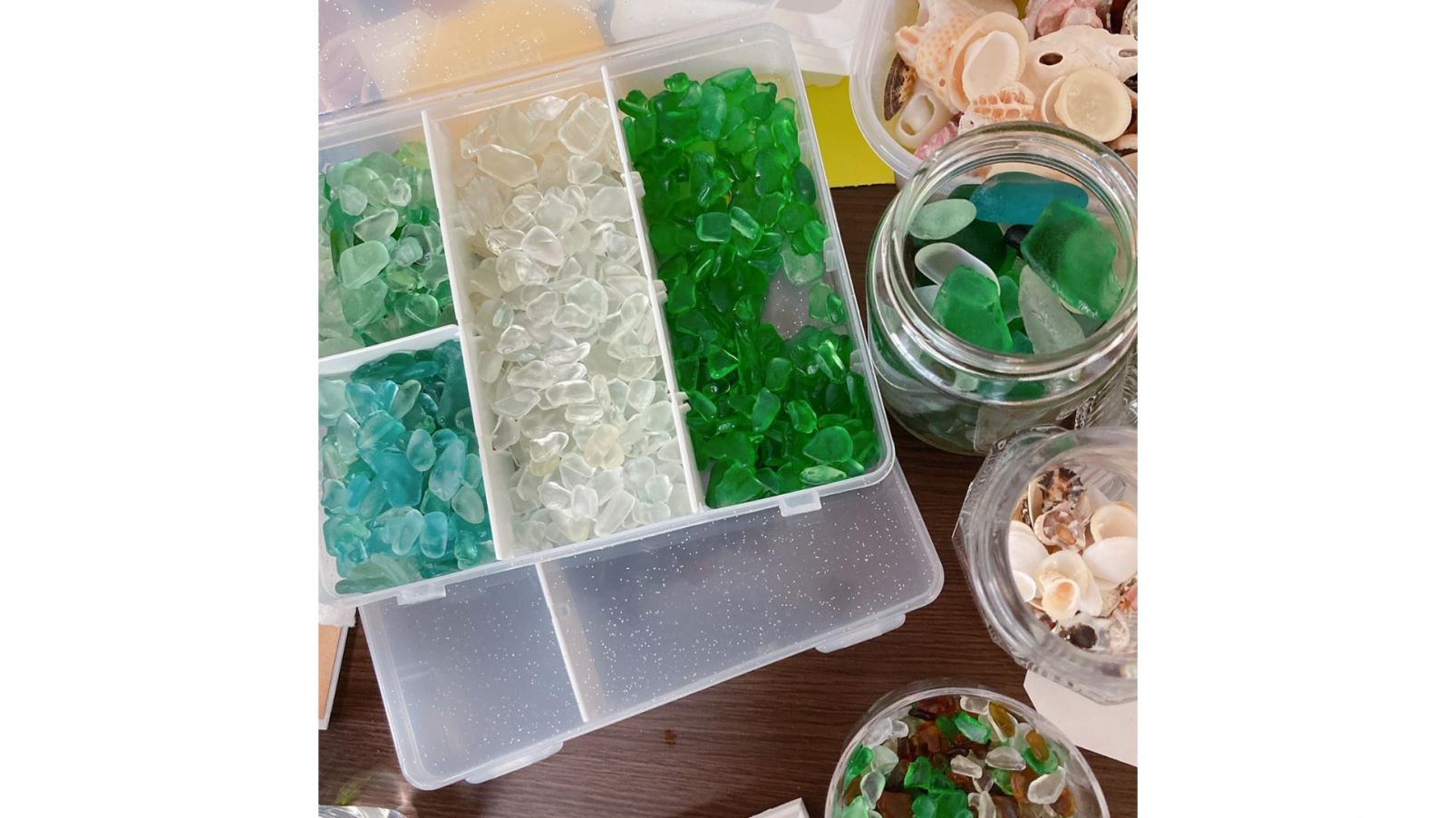 Sea glass art experience-5