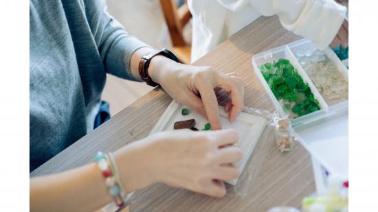 Sea glass art experience-0