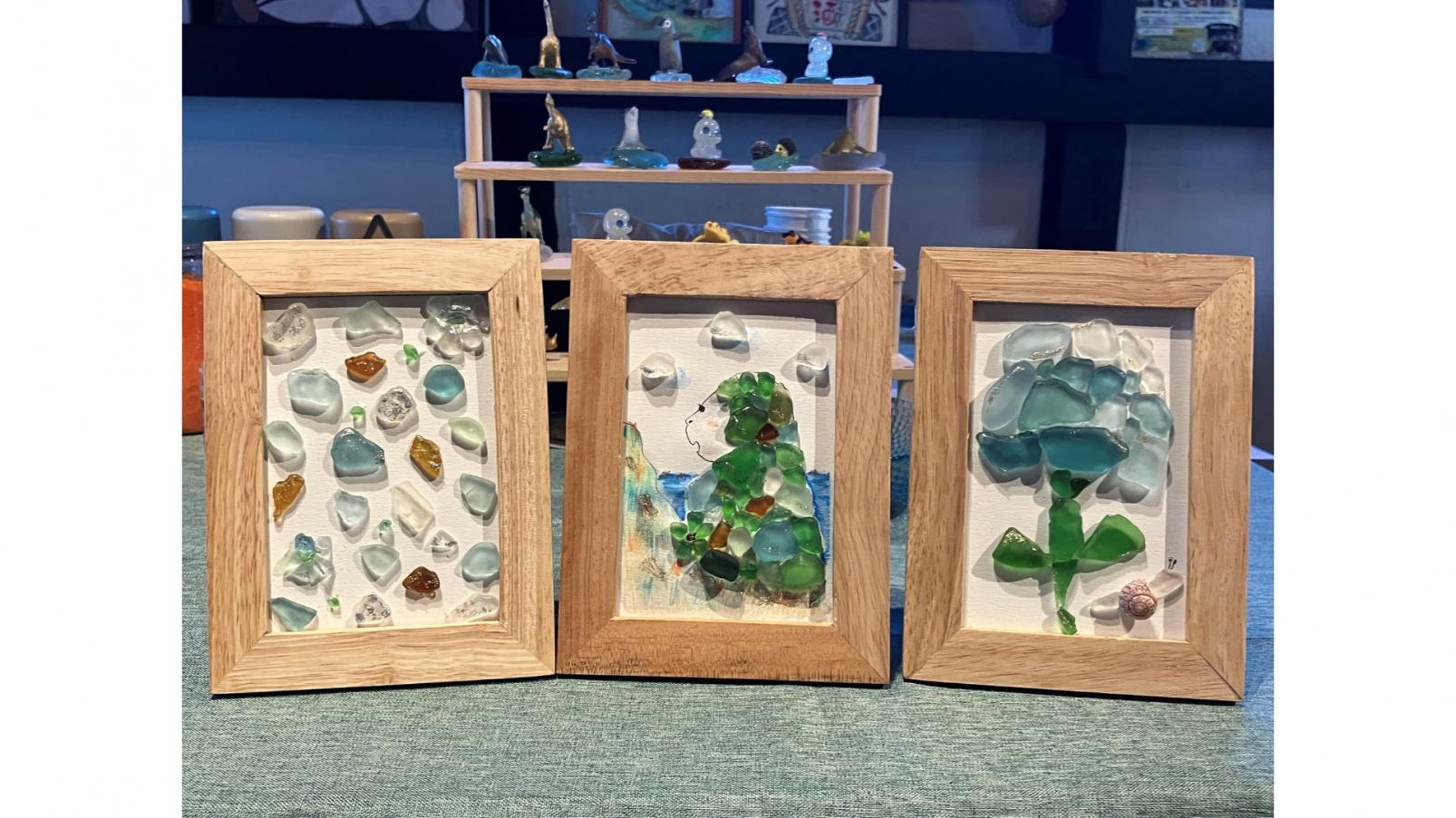 Wearing a Glass Dreamed of…*』 シーグラスアート（Sheep dream