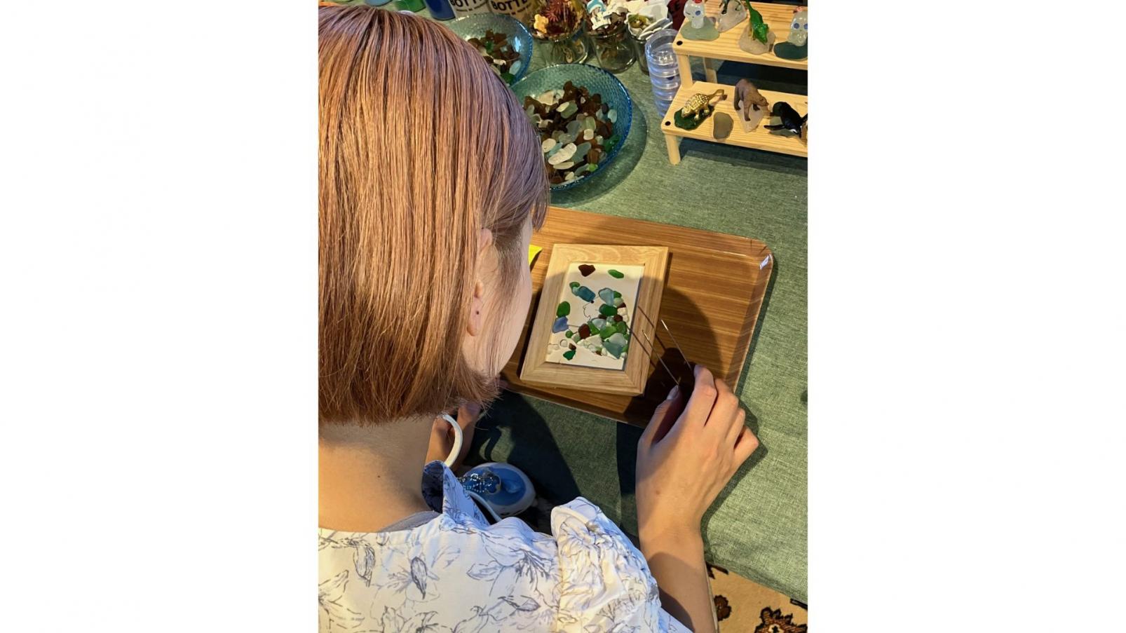 Sea glass art experience-7