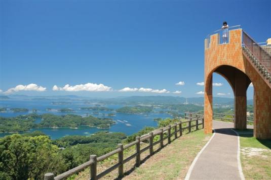 【出租车旅游】 佐世保的绝美景色！从展海峰及石岳展望台看九十九岛的路线-6
