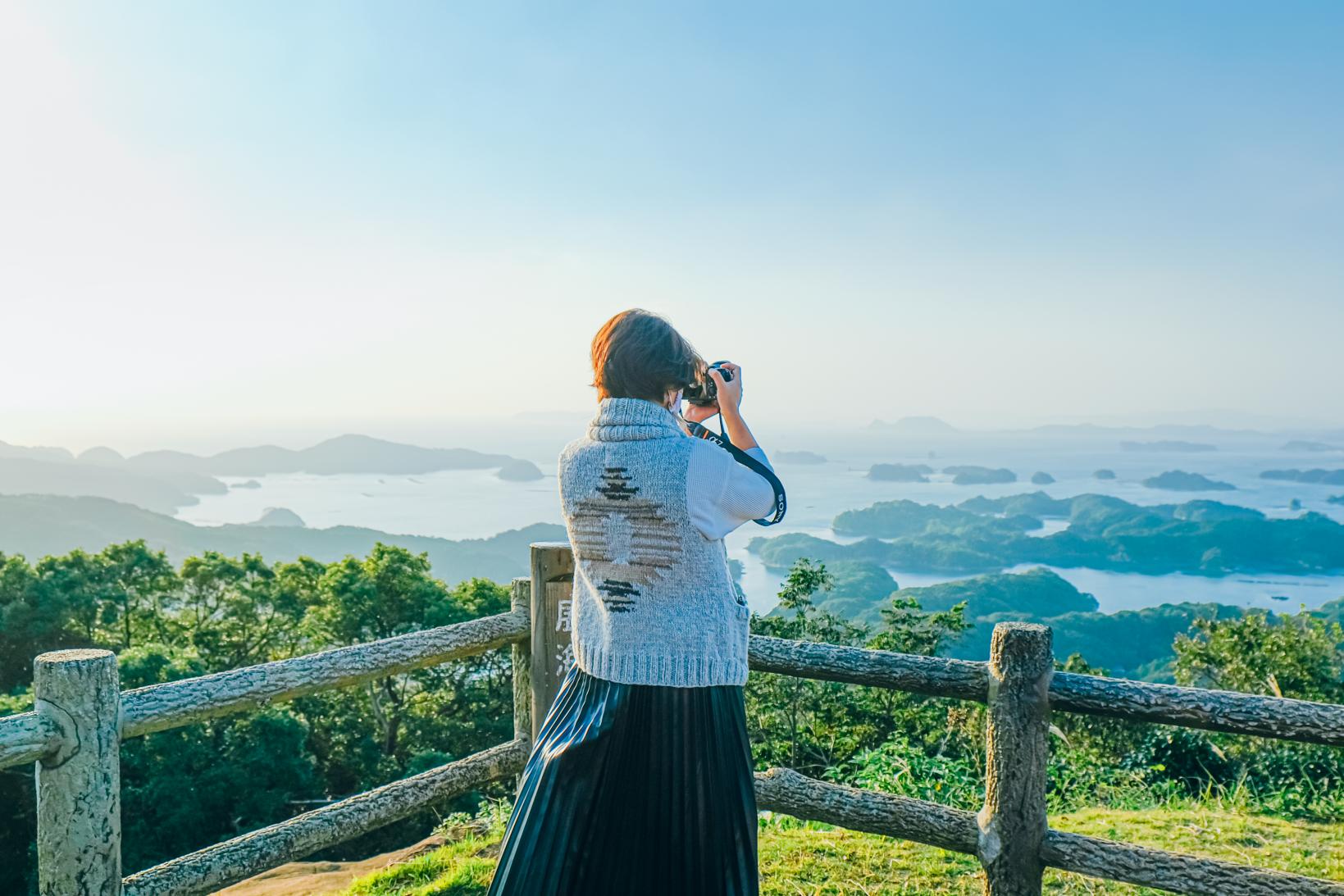 【出租车旅游】 佐世保的绝美景色！从展海峰及石岳展望台看九十九岛的路线-5