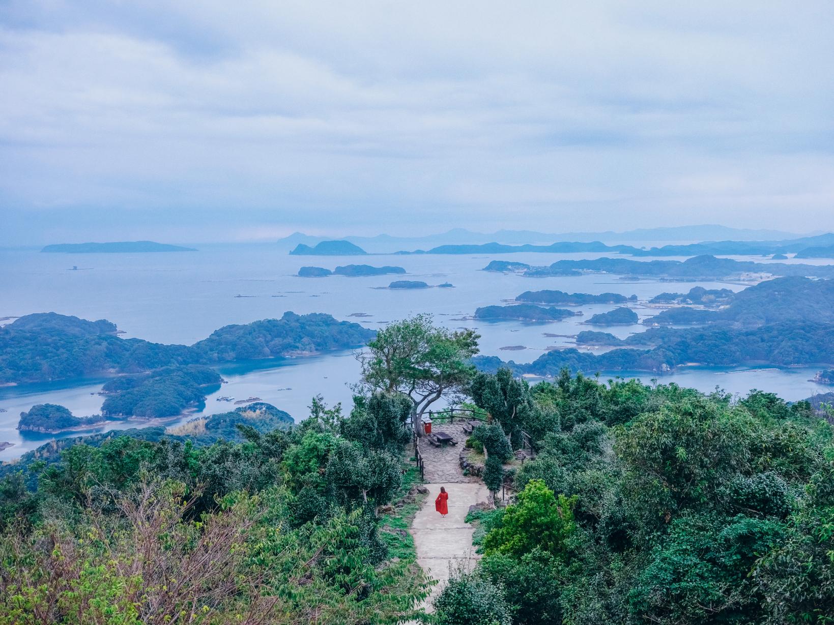 【出租车旅游】 佐世保的绝美景色！从展海峰及石岳展望台看九十九岛的路线-1