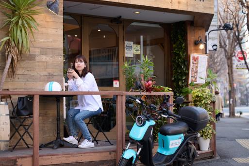 EVスクーターのシェアリングサービス　ラクすく-3