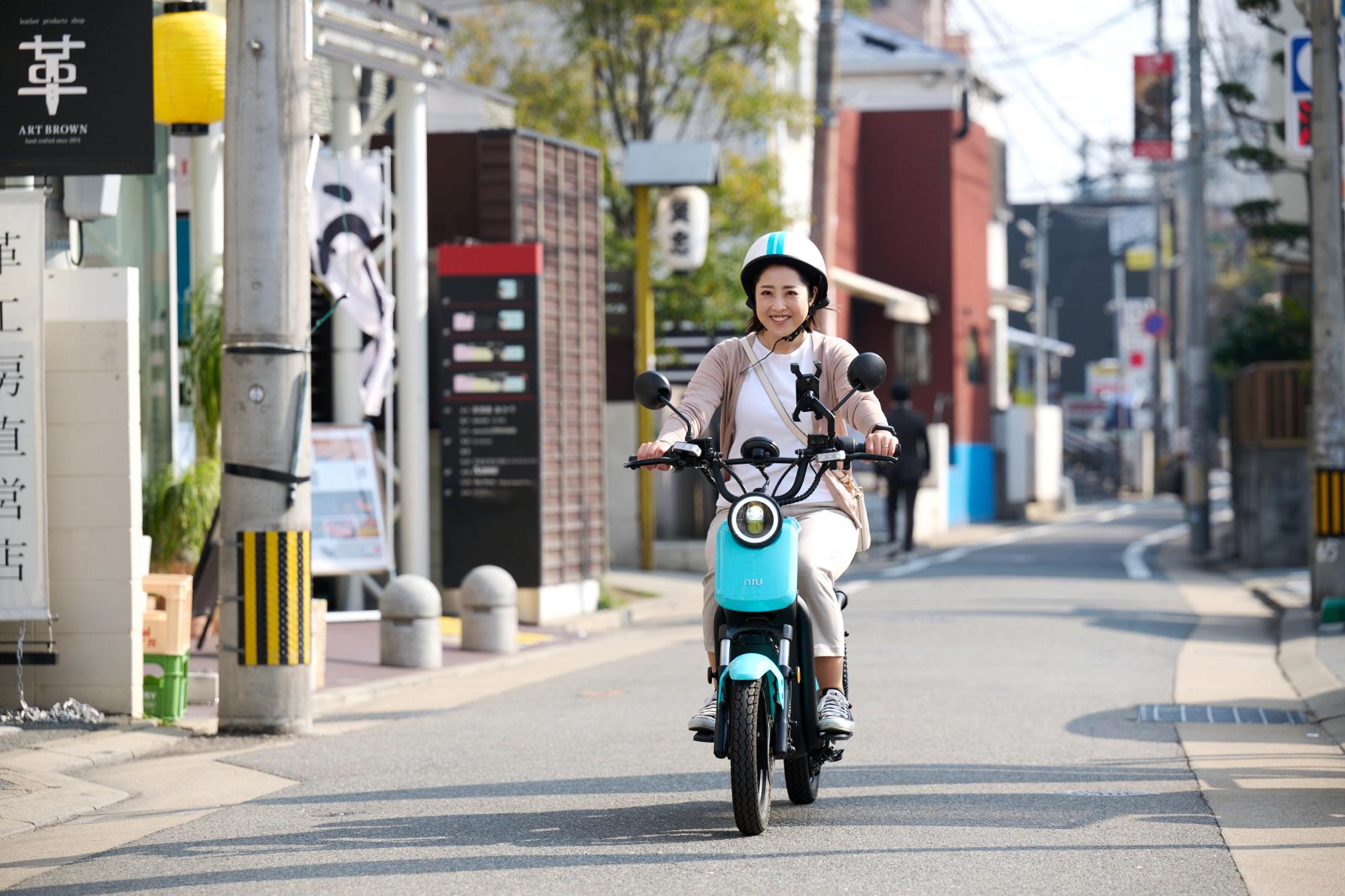 EVスクーターのシェアリングサービス　ラクすく-5